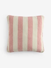 Light Pink 50 x 50cm Chenille Stripe Cushion - Image 4 of 5