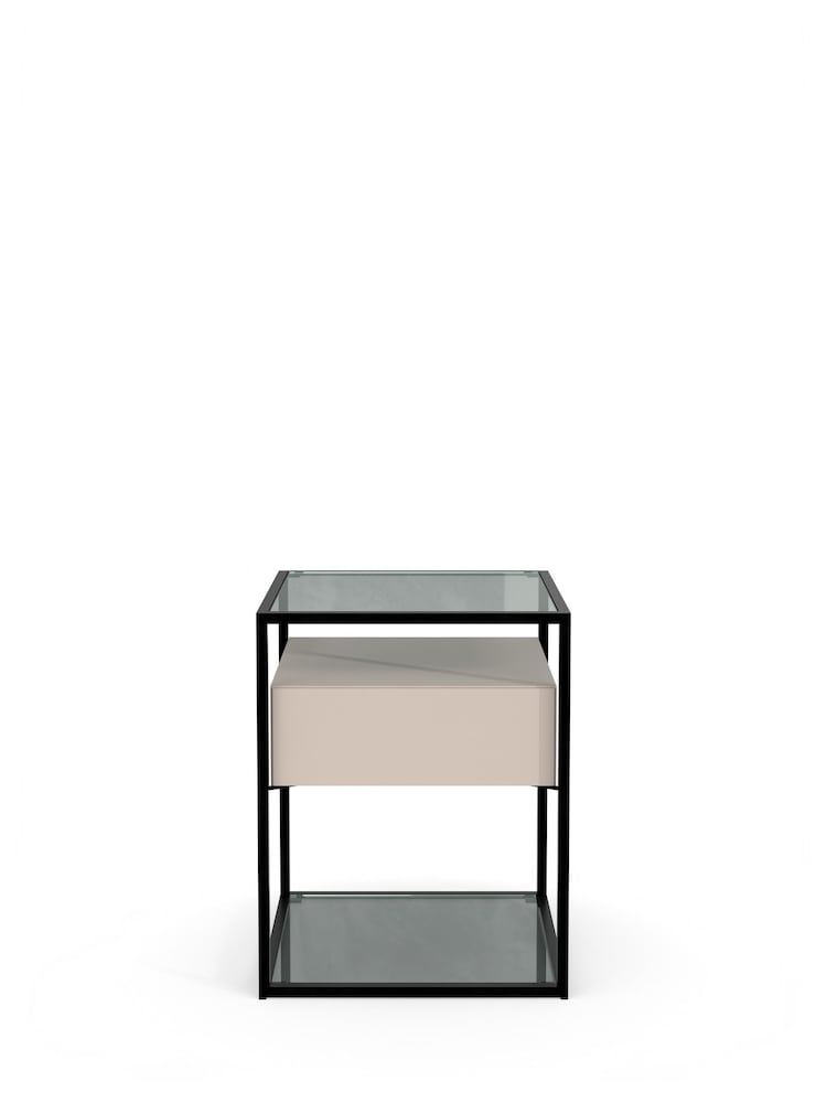 Centrepiece Grey Tribeca Square Side Table - Image 2 of 4