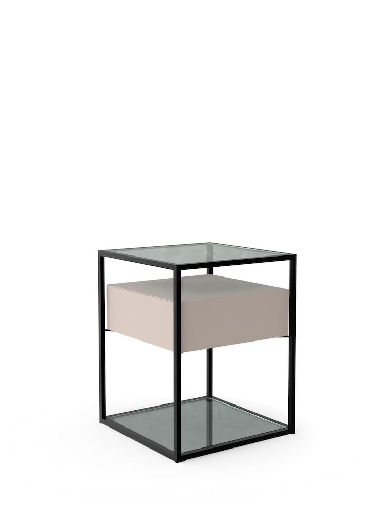 Centrepiece Grey Tribeca Square Side Table - Image 4 of 4