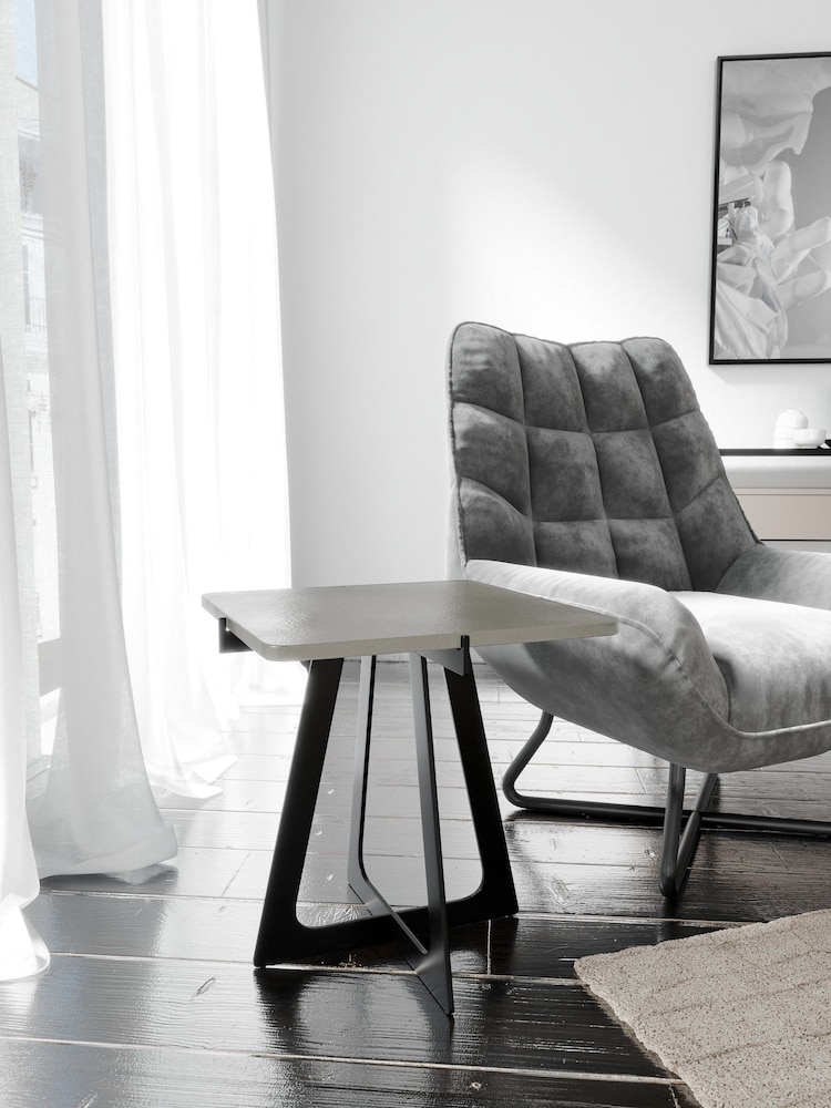 Centrepiece Grey Huron Square Side Table - Image 1 of 4