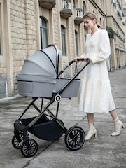 Babymore Pearl Grey Chia Travel System Coco with Base - Image 1 of 6