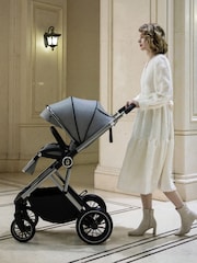 Babymore Pearl Grey Chia Travel System Coco with Base - Image 2 of 6