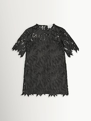 MUNTHE Black Bisol Floral Lace Mini Dress - Image 7 of 7