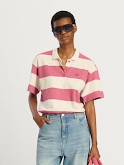 MUNTHE Pink Stripe Baelfire Polo Shirt - Image 1 of 5