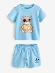 adidas Originals Infant Bear Graphic T-Shirt and Shorts Set - Imaginea 1 din 8