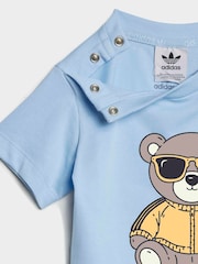 adidas Originals Infant Bear Graphic T-Shirt and Shorts Set - Imaginea 6 din 8