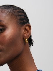 Jon Richard Gold Tone Waterproof Dome Stud Earrings - Image 1 of 3