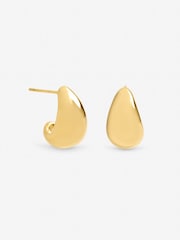 Jon Richard Gold Tone Waterproof Dome Stud Earrings - Image 3 of 3