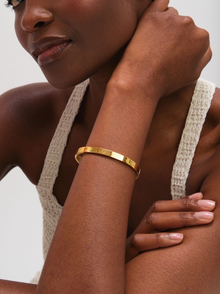 Jon Richard Waterproof Heart Bangle - Imagen 2 de 3