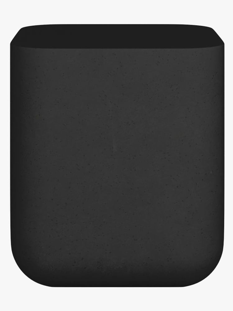 Abigail Ahern Pitted Charcoal Flat Top Side Table - Image 2 of 4