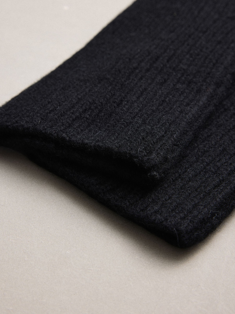 Black N.Premium Cashmere Handwarmer Gloves - Image 3 of 3