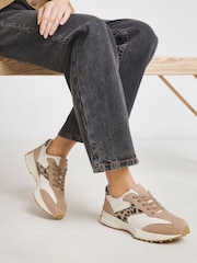 Hellbraun - Simply Be Retro-Läufer-Turnschuhe - Bild 1 von 4