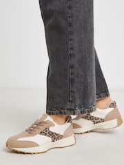 Hellbraun - Simply Be Retro-Läufer-Turnschuhe - Bild 3 von 4