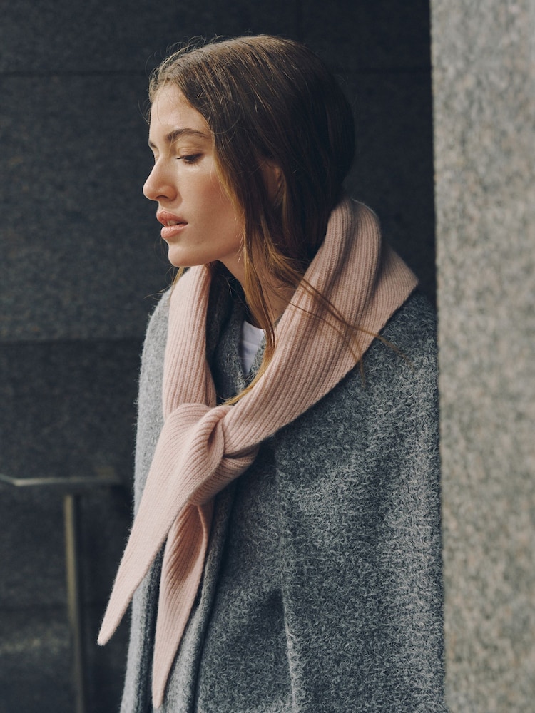 Pink N.Premium Cashmere Triangle Scarf - Image 1 of 7