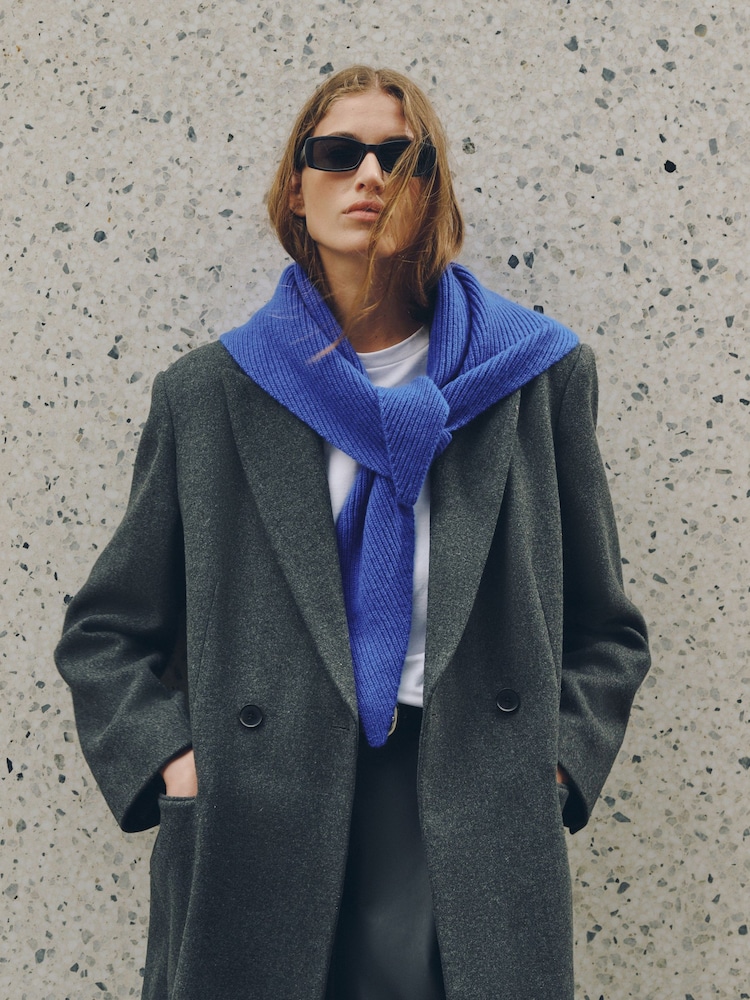 Blue N.Premium Cashmere Triangle Scarf - Image 6 of 6