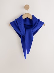 নীল - N. Premium Cashmere Blend Triangle Scarf - 9এর মধ্যে 7 ছবি
