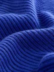 নীল - N. Premium Cashmere Blend Triangle Scarf - 9এর মধ্যে 9 ছবি