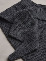 Charcoal Grey N.Premium Cashmere Triangle Scarf - Image 3 of 3
