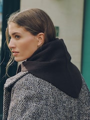 Chocolate Brown N.Premium Cashmere Triangle Scarf - Image 2 of 5