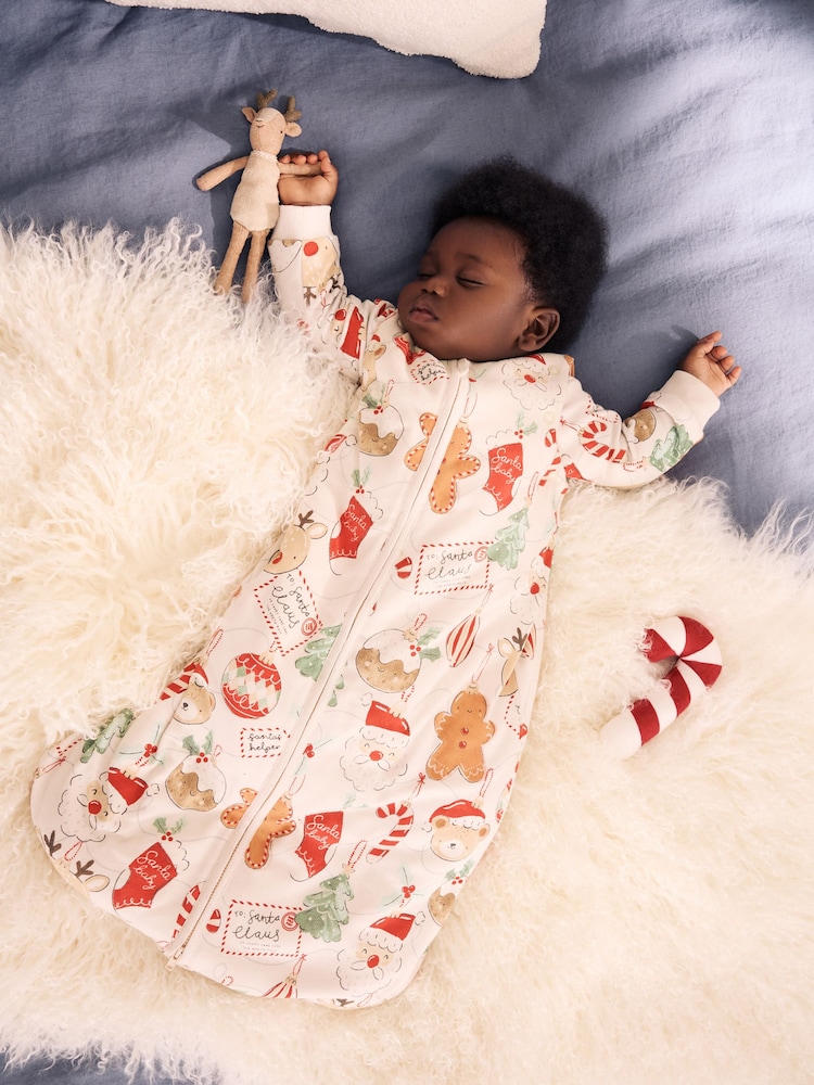 Christmas 2.5 Tog Baby Sleep Bag - Image 1 of 9 Christmas 2.5 Tog Baby Sleep Bag - Image 1 of 9