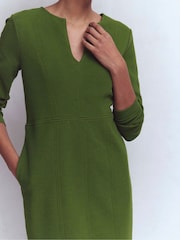 Boden Green Colette Ottoman Shift Dress - Image 2 of 4