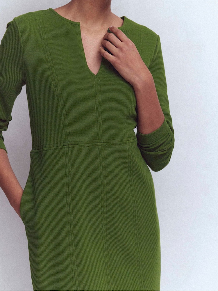 Boden Green Colette Ottoman Shift Dress - Image 2 of 4