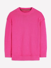 Boden Pink Lucy Oversized Cotton Jumper - Image 6 of 7