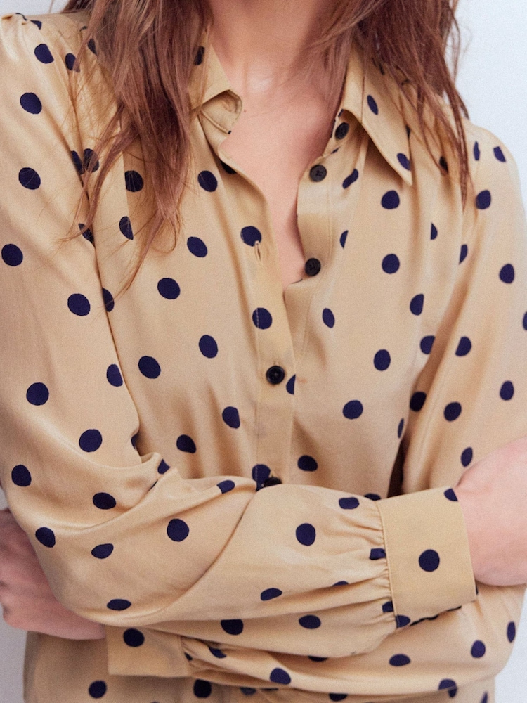 Boden Brown Sara Silk Shirt - Image 2 of 6