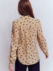 Boden Brown Sara Silk Shirt - Image 3 of 6