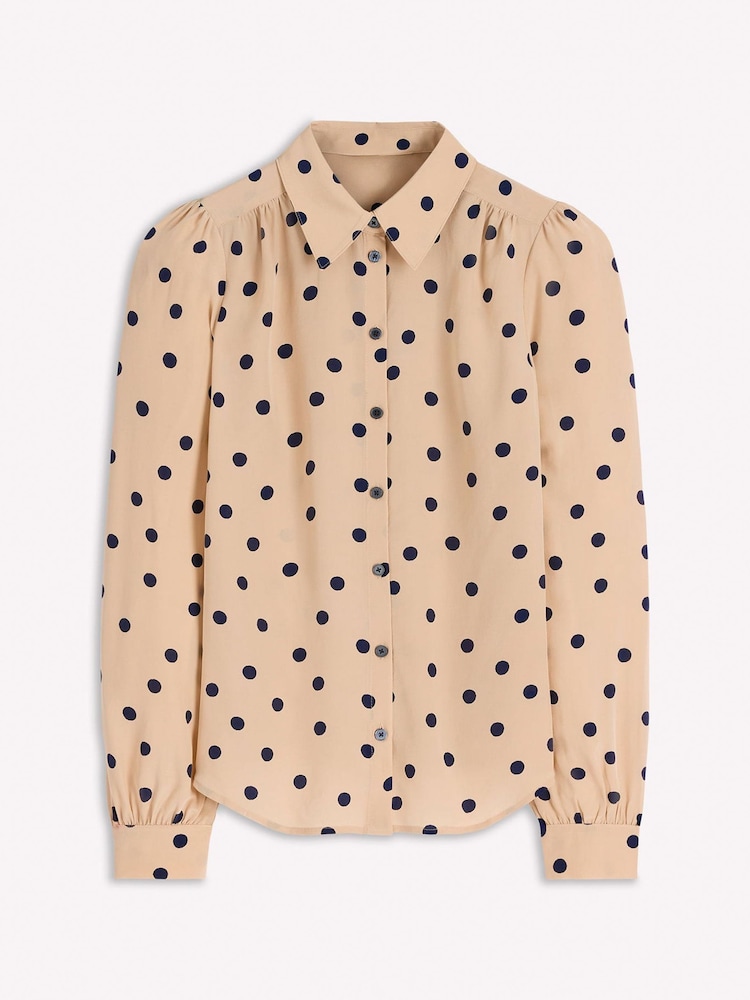 Boden Brown Sara Silk Shirt - Image 6 of 6