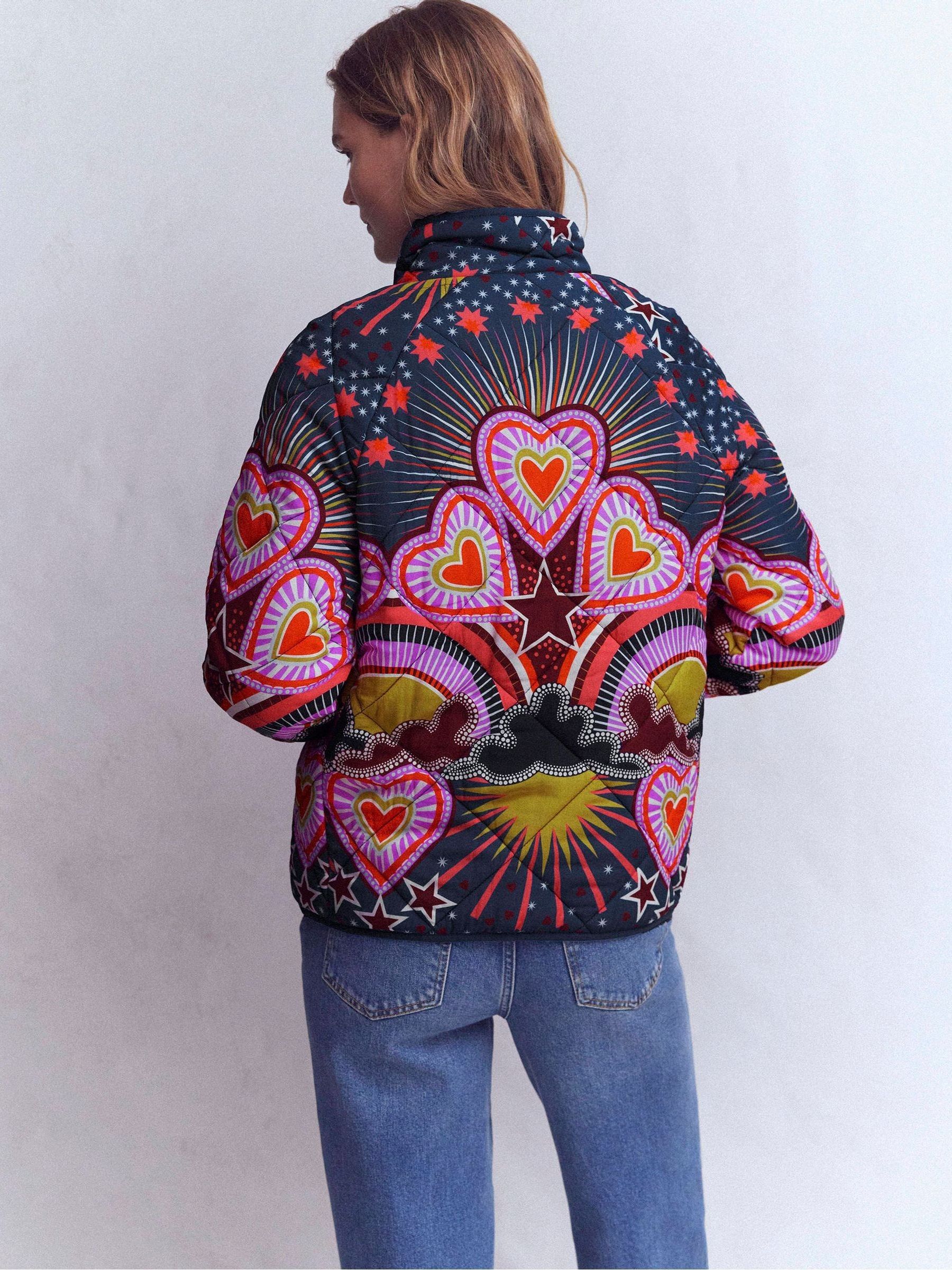 Buy Boden Blue Printed Quilted Jacket from Next USA