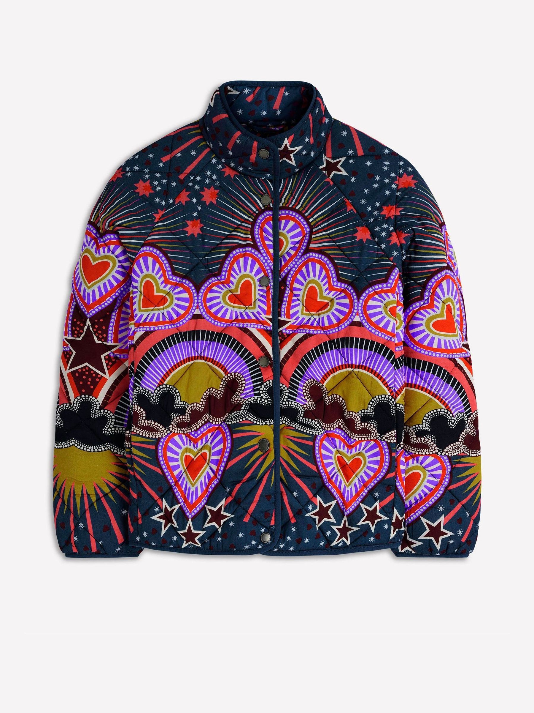 Buy Boden Blue Printed Quilted Jacket from Next USA