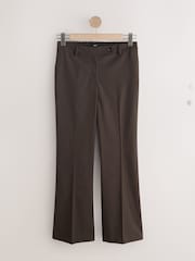 Chocolate Brown Tailored Bootcut Trousers With Wool - Image 4 of 6