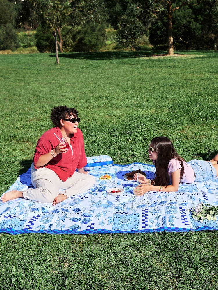 Dock & Bay Grecian Shores Travel Picnic Beach Blanket - Image 1 of 6