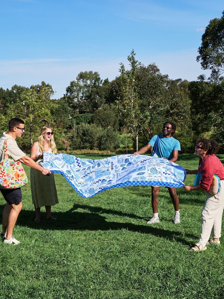 Dock & Bay Grecian Shores Travel Picnic Beach Blanket - Image 2 of 6