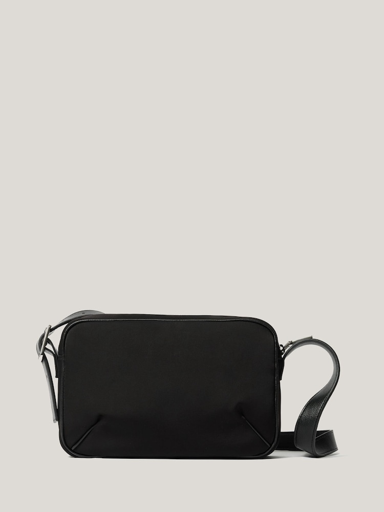 Jigsaw Black Padded Nylon Cross Body Bag - Image 1 of 5