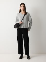 Jigsaw Black Padded Nylon Cross Body Bag - Image 3 of 5