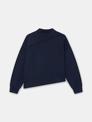 Mint Velvet Blue Super Soft Sweatshirt - Image 7 of 8