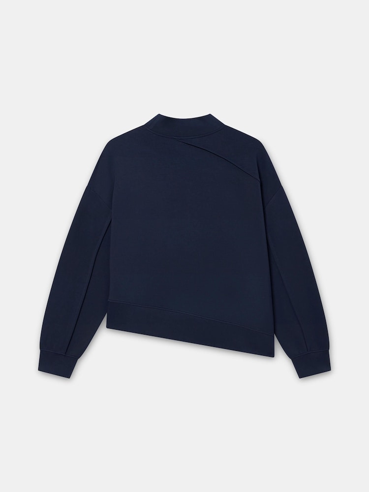 Mint Velvet Blue Super Soft Sweatshirt - Image 8 of 8