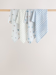 Mini Transport Baby Muslins Cloths 4 Pack - Image 1 of 5