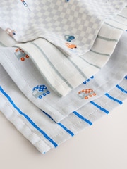 Mini Transport Baby Muslins Cloths 4 Pack - Image 3 of 5