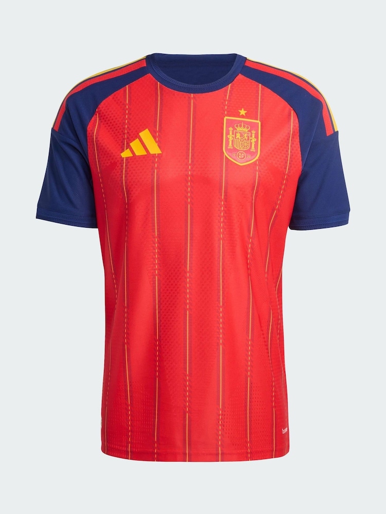 adidas Red Spain 26 Home Authentic Jersey - Image 5 of 5
