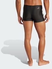 adidas Black Big Bars Swim Boxers - Image 2 of 5
