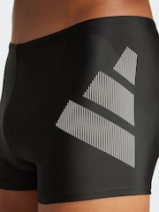 adidas Black Big Bars Swim Boxers - Image 4 of 5