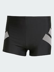 adidas Black Big Bars Swim Boxers - Image 5 of 5