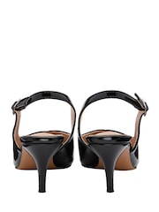 Ravel Black Slingback Court Shoe On A Kitten Heels - Image 3 of 4