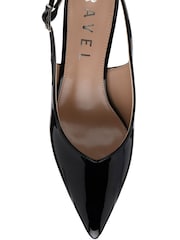 Ravel Black Slingback Court Shoe On A Kitten Heels - Image 4 of 4