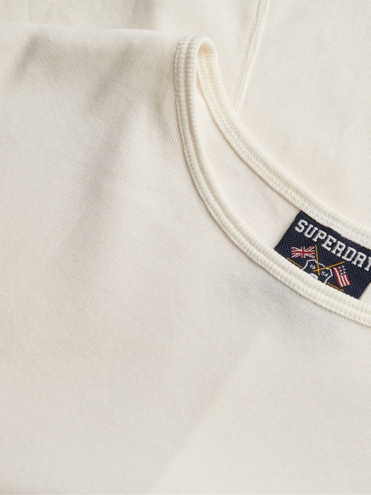 Άσπρο - Superdry Athletic Essential Κοντομάνικο μπλουζάκι - Εικόνα 7 από 7