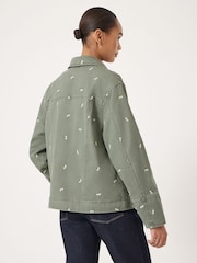 Hush Green Emery Embroidered Utility Jacket - Image 2 of 2