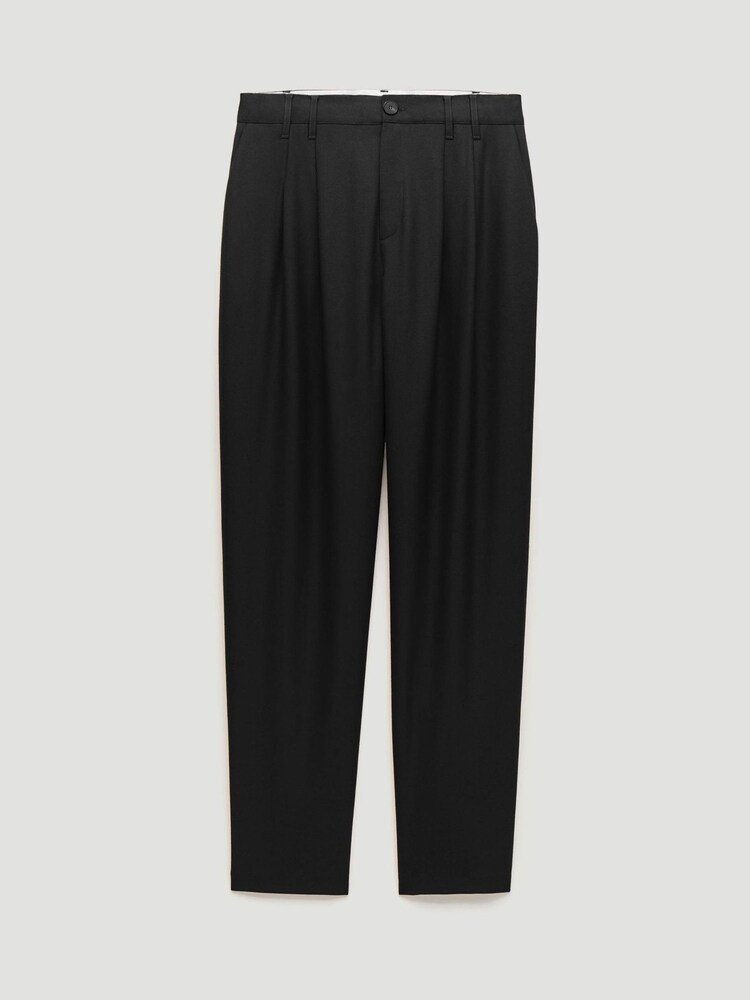 Schwarz - Hush Noa Wool Blend Tapered Leg Trousers - Bild 2 von 2
